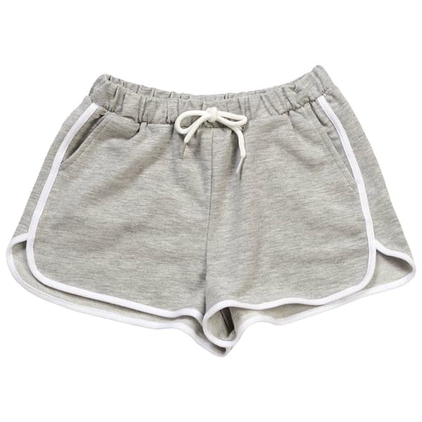 Girls (7-16) No Comment Basic Dolphin Shorts - Grey
