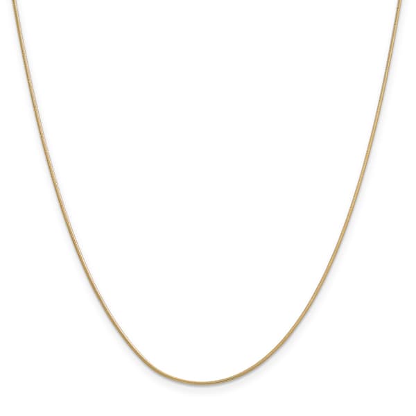 Gold Classics&#40;tm&#41; .90mm. 14k Gold Round Snake Chain Necklace - image 