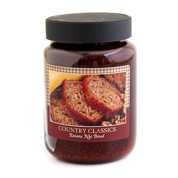 Country Classics Banana Nut Bread 26oz. Jar Candle - image 