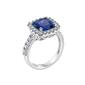 Gemstone Classics&#8482; Silver Created Blue Sapphire Ring - image 2