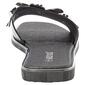Womens Ashley Blue Rhinestone Flower Band Slide Sandals - image 4