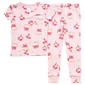 Toddler Girl Laura Ashley® Floral Pumpkins Joggers Pajama Set - image 2