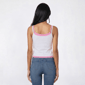 Juniors Attitude Not Included Double Layer Hibiscus Tank Top - image 2