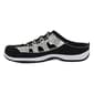 Womens Easy Street Barbara Black Leather & Tapestry Clogs - image 3