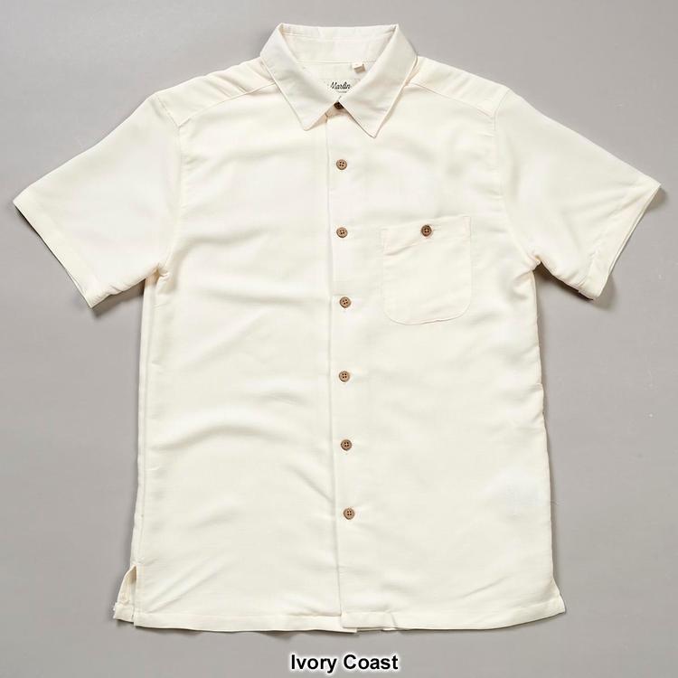 Mens Joe Marlin Solid Patio King Button Down Shirt