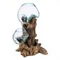 Evergreen Driftwood Double Glass Planter - image 1