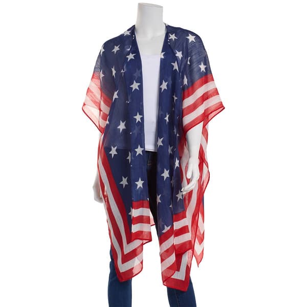 Womens Steve Madden Americana Kimono &amp; Fedora