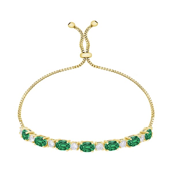 Gemstone by Gianni Argento Gold Oval Link Adjustable Bracelet - image 