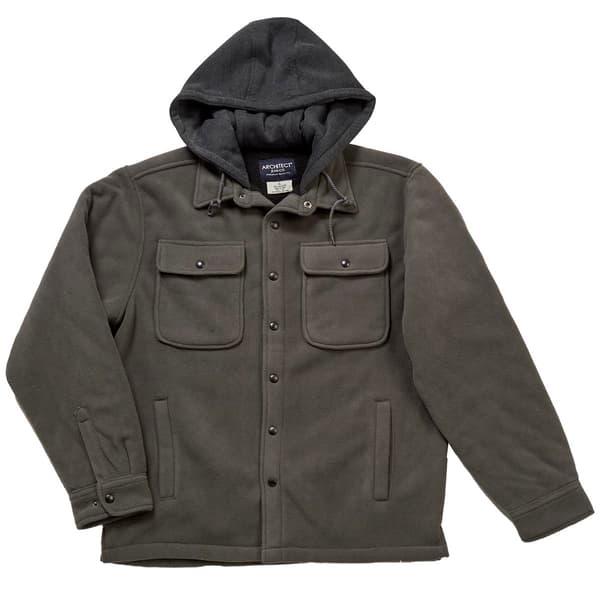 Young Mens Architect(R) Jean Co. Sherpa Lined Solid Fleece Jacket - image 