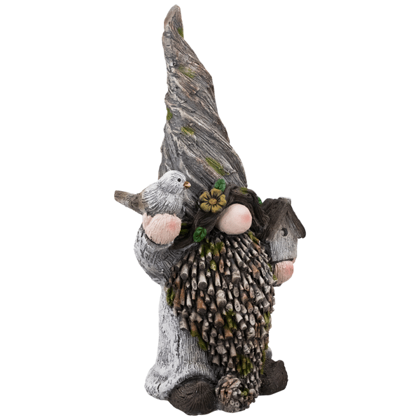 Northlight Gnome with Bird House Outdoor Garden Statue