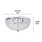 Lalia Home 2pk. Crystal Glam 2 Light Ceiling Flush Mount - image 4