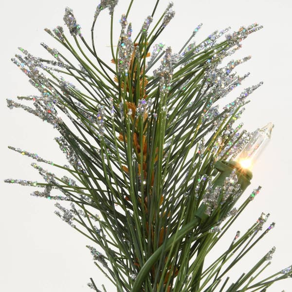 National Tree 6.5ft. Pre-Lit Glittery Pine Christmas Tree
