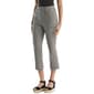Womens Rafaella(R) Porkchop Pocket Kick Flare Gingham Pants - image 1