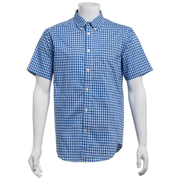 Mens Architect(R) Check Weekender Button Down Shirt - White/Blue - image 