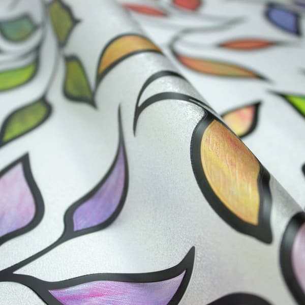 RoomMates&#174; Stained Glass Leaves Window Film