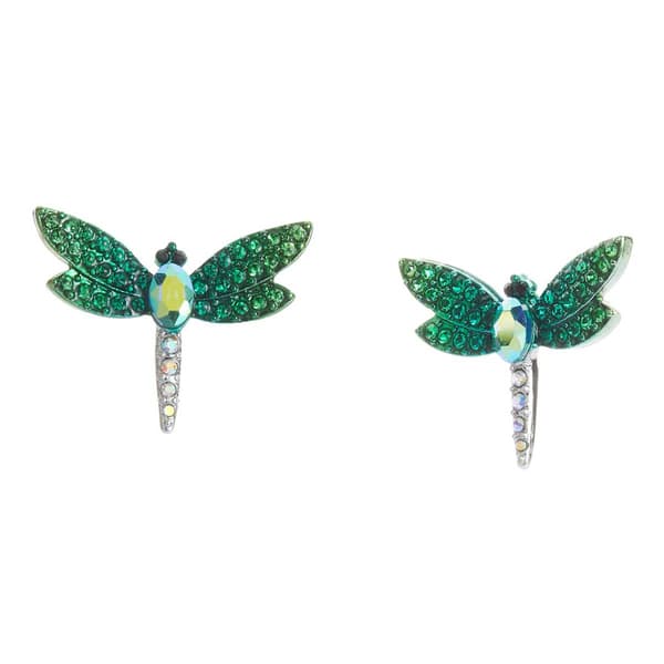 Betsey Johnson Garden Glam Dragonfly Stud Earrings