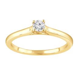 Nova Star(R) Yellow Gold 1/4ctw. Lab Grown Diamond Engagement Ring