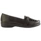 Womens Easy Street Evita Croc Loafers - Black Croc - image 2