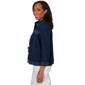 Petite Alfred Dunner Port Side Pearl Trim Denim Jacket - image 4