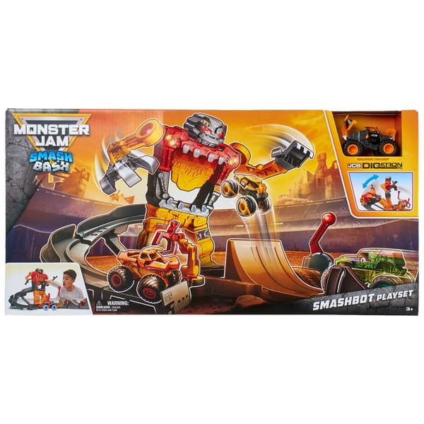 Spin Master Monster Jam Smash & Bash Smash Bot Playset - image 