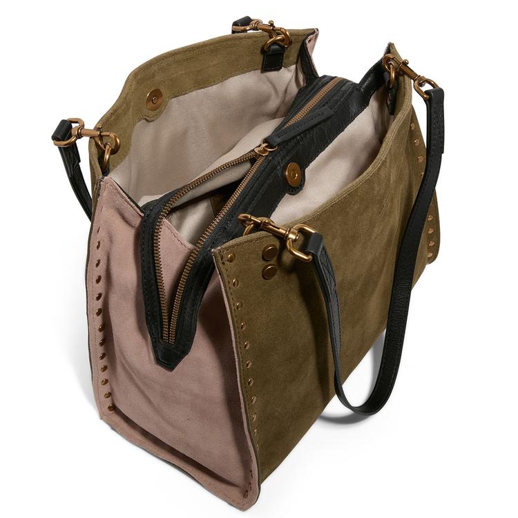 American Leather Co. Lenox Stud Solid Satchel
