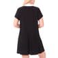 Plus Size MSK Short Sleeve Spread Collar Shift Dress - image 2