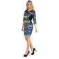 Womens 24/7 Comfort Apparel Multicolor Bodycon Mini Sheath Dress - image 3