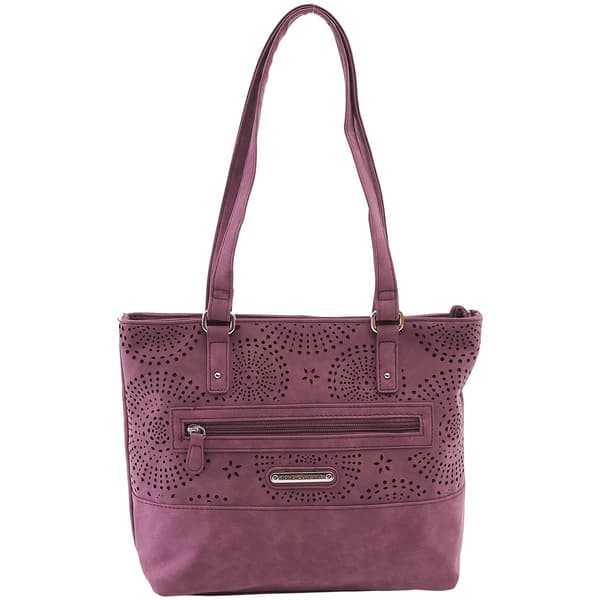 Stone Mountain Nubuck Perforated Vinyl Donna Tote