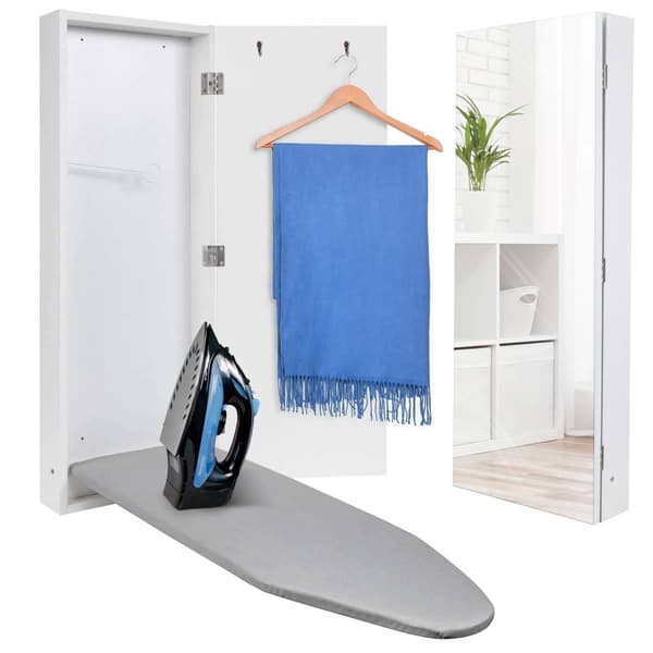 Ivation Wall Mounted Ironing Board w/ Mirror - image 