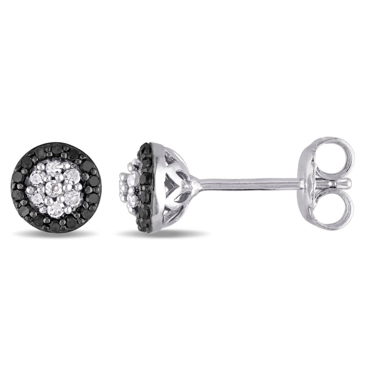 Radiant Rainbow™ 1/4ctw. Diamond Cluster Stud Earrings