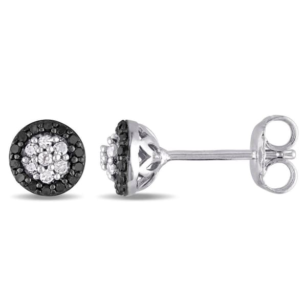 Radiant Rainbow(tm) 1/4ctw. Diamond Cluster Stud Earrings - image 