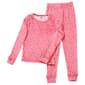 Girls Rene Rofe Floral Velour Snug Fit Pajamas - image 1