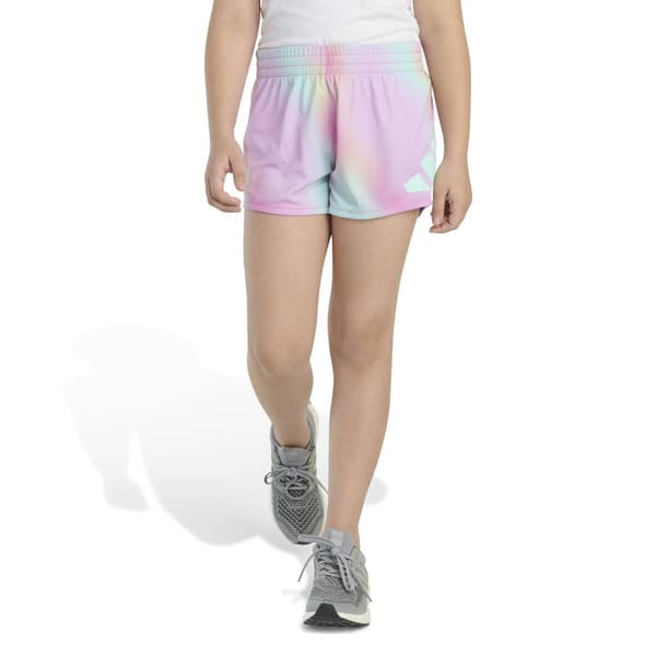 Girls (7-16) adidas(R) Ombre Dot Emblem No Side Seam Shorts