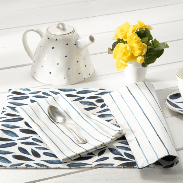 Lenox® Blue Bay Stripe Napkins - Set of 4