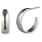 Gloria Vanderbilt Silver-Tone C Hoop Earrings - image 1
