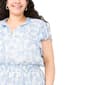 Plus Size MSK Ruffle Sleeve Smock Waist Floral Tiered Midi Dress - image 5