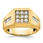 Mens Diamond Classics&#40;tm&#41; 10kt. Gold 15 Embedded 1ctw. Diamond Ring - image 1