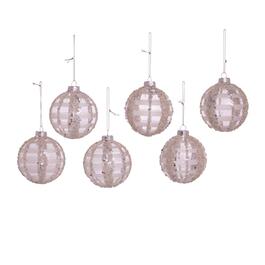 Kurt S. Adler 80MM Beads and Sequins Ornaments - Set of 6