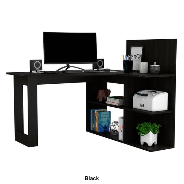 FM FURNITURE Fresno L-Shaped Computer Desk