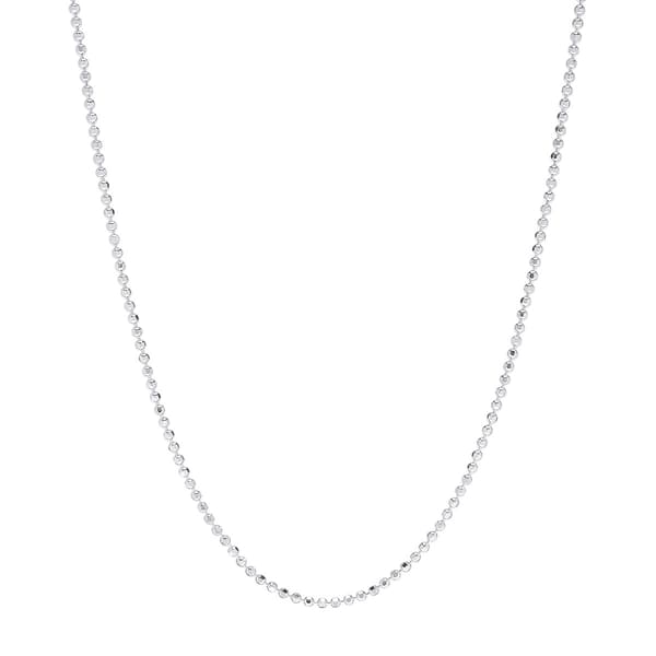 20in. Sterling Silver Bead DC Necklace - image 