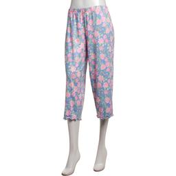 Petite Jessica Simpson Flowers Lettuce Edge Pajama Capris