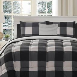 Sweet Home Collection Buffalo Plaid Reversible 8pc. Bed In A Bag