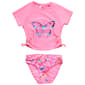 Girls &#40;7-16&#41; Limited Too&#40;tm&#41; Solid & Butterfly Rashguard Swim Set - image 1