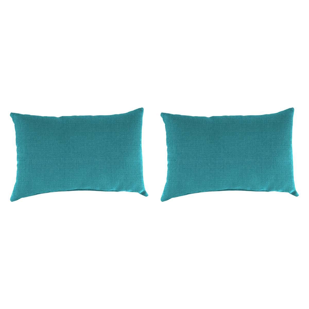 Jordan Manufacturing Husk Lagoon Lumbar Toss Pillows - Set Of 2