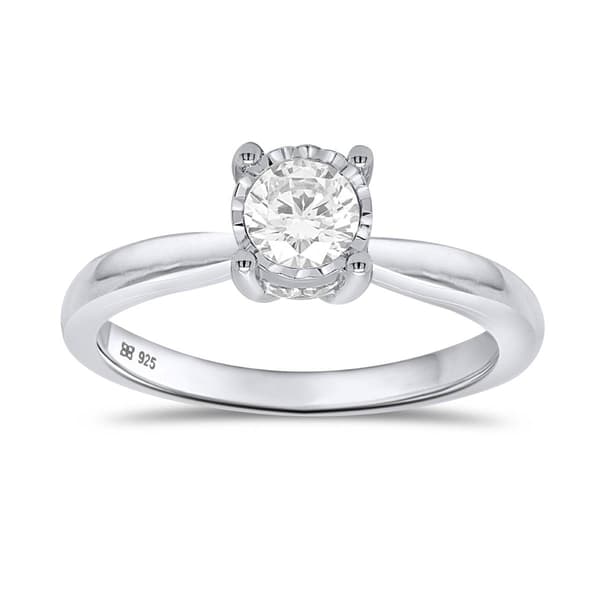 Nova Star(R) 1/2ctw. Lab Grown Diamond Miracle Solitaire Ring - image 