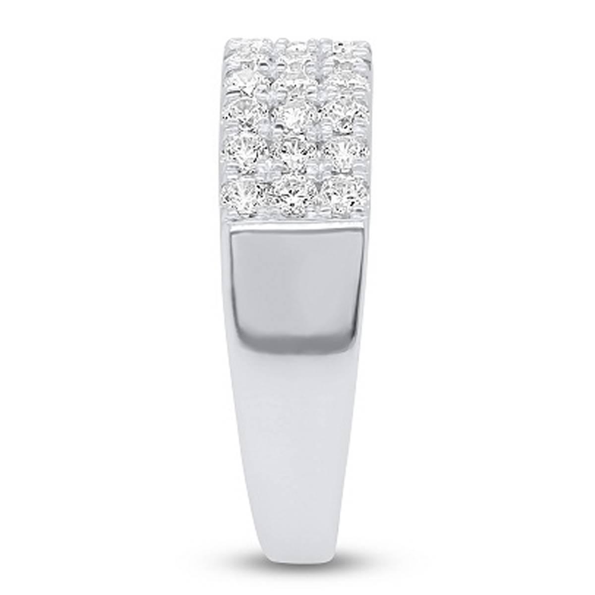 Nova Star® Sterling Silver 1ctw. Lab Grown Diamond Band Ring
