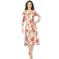 Womens White Mark Cold Shoulder 3/4 Sleeve Dress - image 1