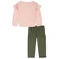 Girls (4-6x) Kids Headquarters® Love Ruffle Top & Pants Set - image 2