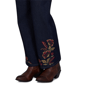 Petite Ruby Rd. English Countryside Embroidered Hem Jeans - image 5