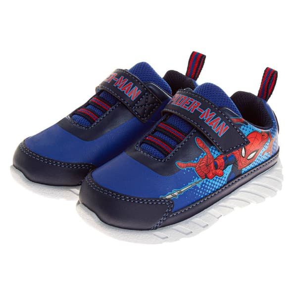 Little Boys Marvel Spider-Man Velcro Athletic Sneakers - image 